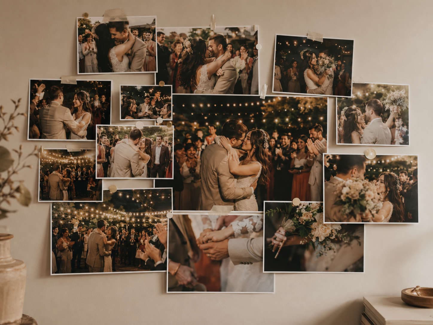Un collage des photos envoyées par les invités