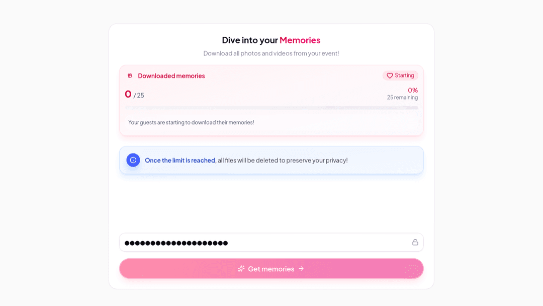 screen shot of the app at step 3